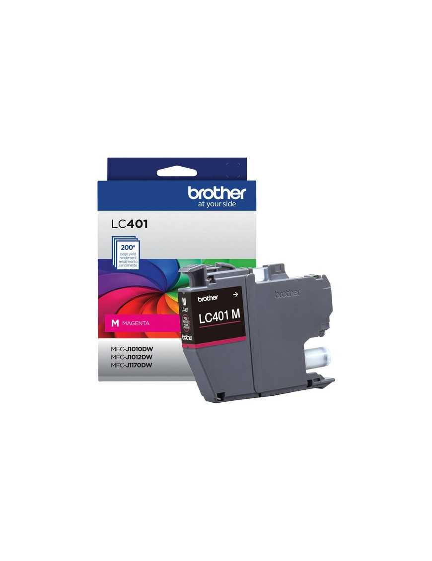 Brother LC401MS Original Standard Yield Inkjet Ink Cartridge - Single Pack - Magenta - 1 Pack - 200 Pages