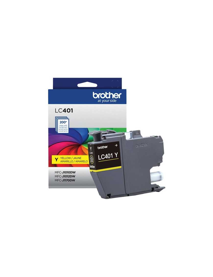 Brother LC401YS Original Standard Yield Inkjet Ink Cartridge - Single Pack - Yellow - 1 Pack - 200 Pages