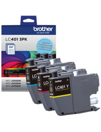 Brother LC4013PKS Original Standard Yield Inkjet Ink Cartridge - CMY - 3 / Pack - 200 Pages