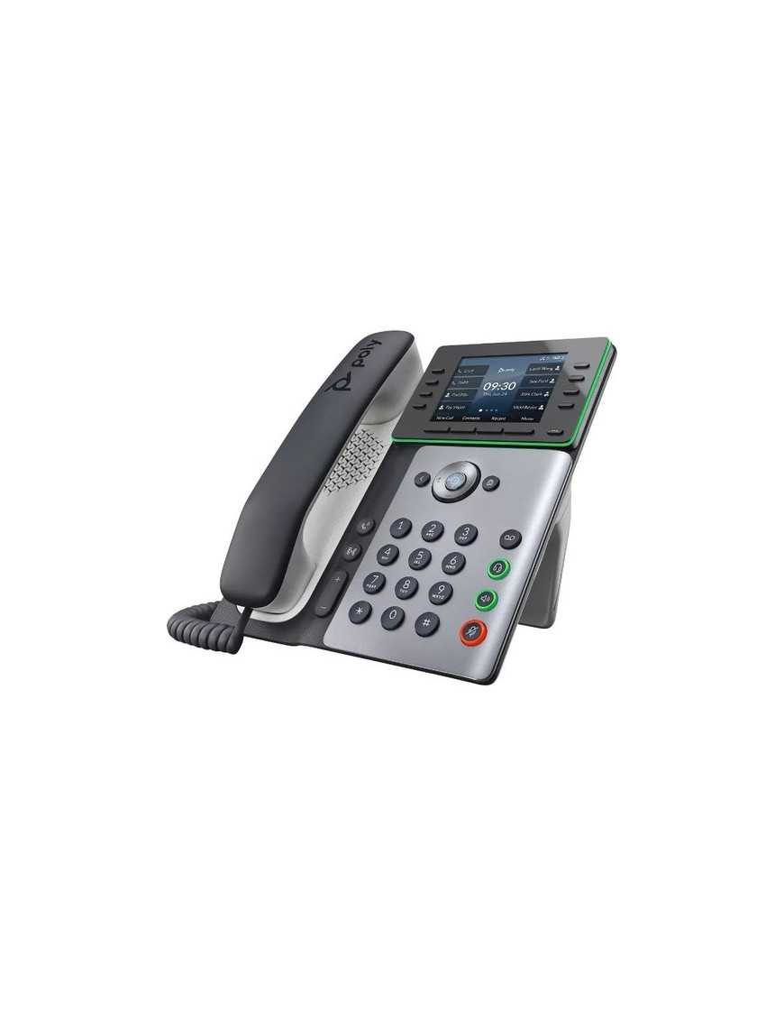 Polycom Poly Edge E350 IP Phone - Corded - Corded - NFC, Wi-Fi, Bluetooth - Desktop, Wall Mountable - TAA Compliant - VoIP - IEE