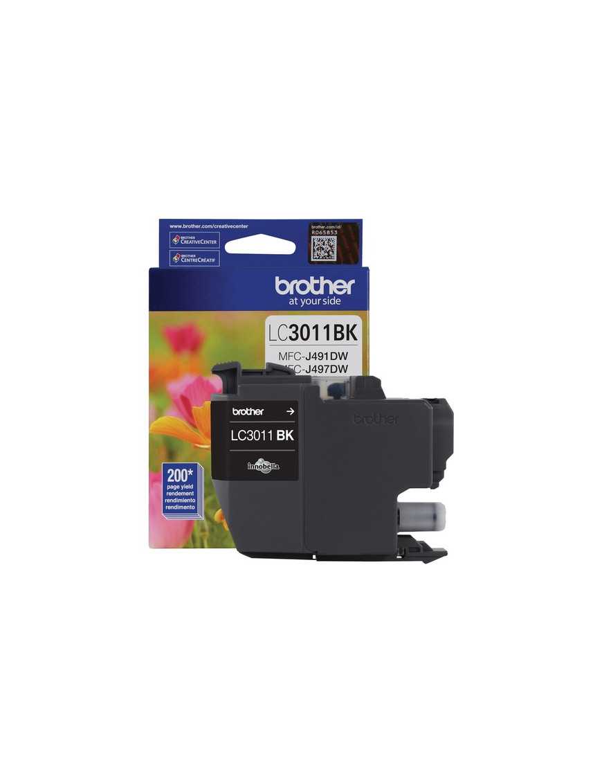 Brother LC3011BKS Original Standard Yield Inkjet Ink Cartridge - Single Pack - Black - 1 Each - 200 Pages