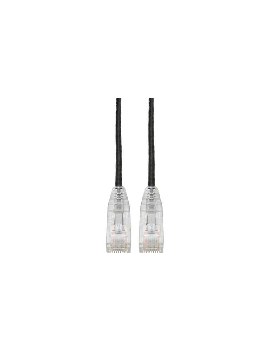 Tripp Lite Cat6 UTP Patch Cable (RJ45) - M/M, Gigabit, Snagless, Molded, Slim, Black, 3 ft. - 3 ft Category 6 Network Cable for 