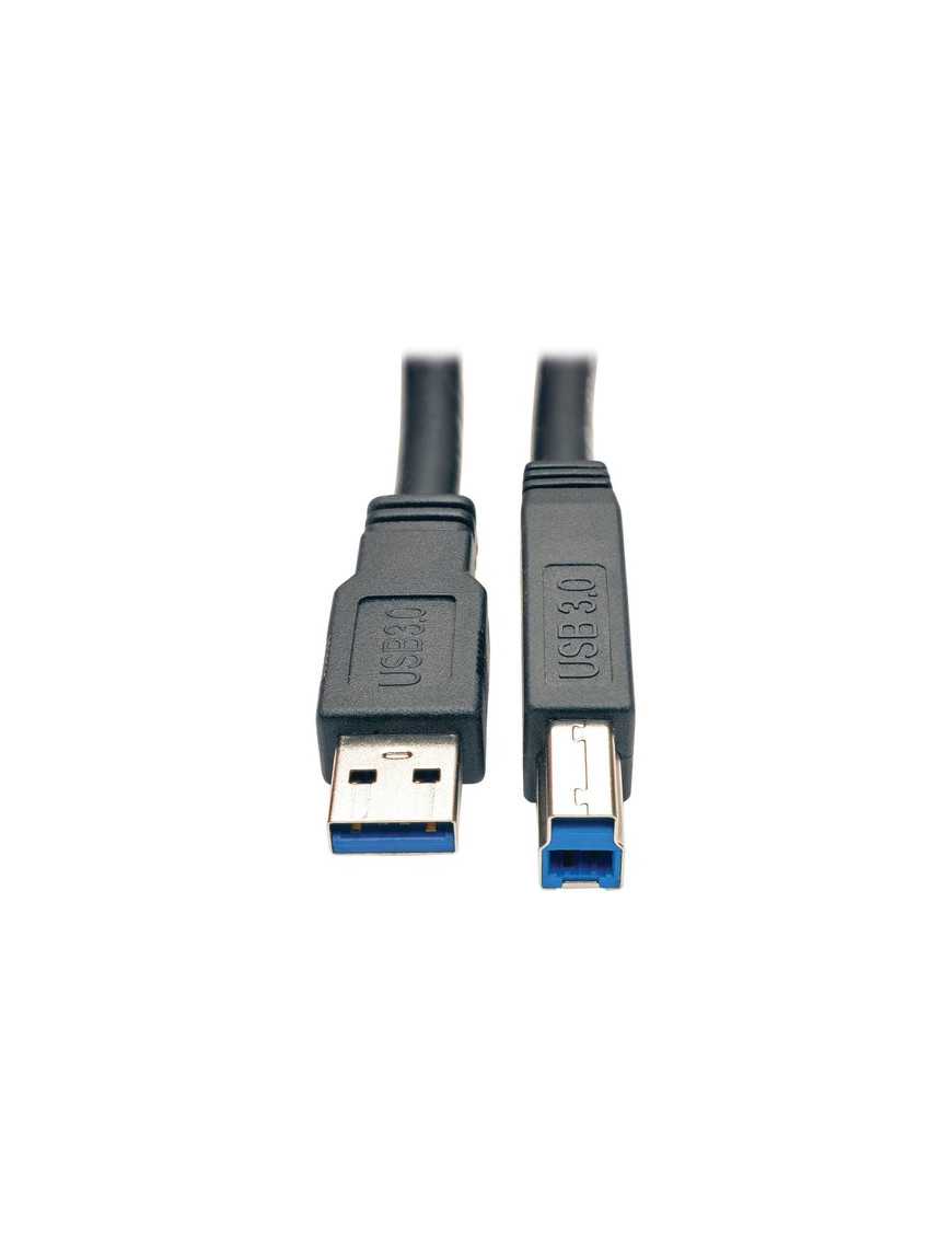 Tripp Lite 25ft. SuperSpeed USB3.0 A/B Active Device Cable (A Male to B Male) - 25 ft USB Data Transfer Cable for Printer - Firs