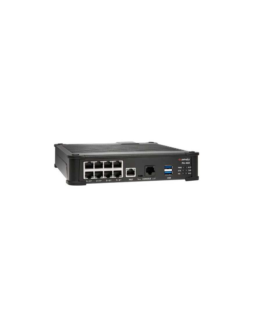 Palo Alto PA-460 Network Security/Firewall Appliance - 8 Port - 10/100/1000Base-T - Gigabit Ethernet - 3DES, AES (128-bit), AES 