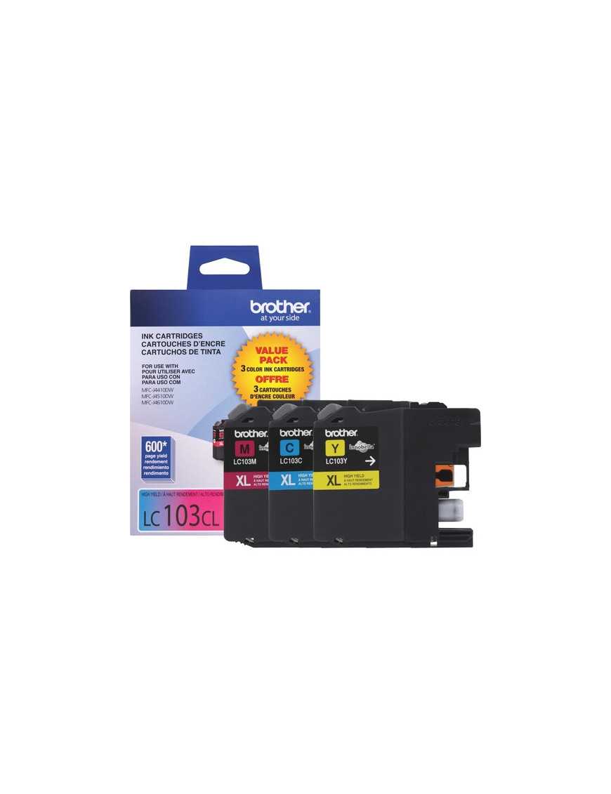 Brother Innobella LC1033PKS Original Ink Cartridge - Inkjet - High Yield - 600 Pages Cyan, 600 Pages Magenta, 600 Pages Yellow -