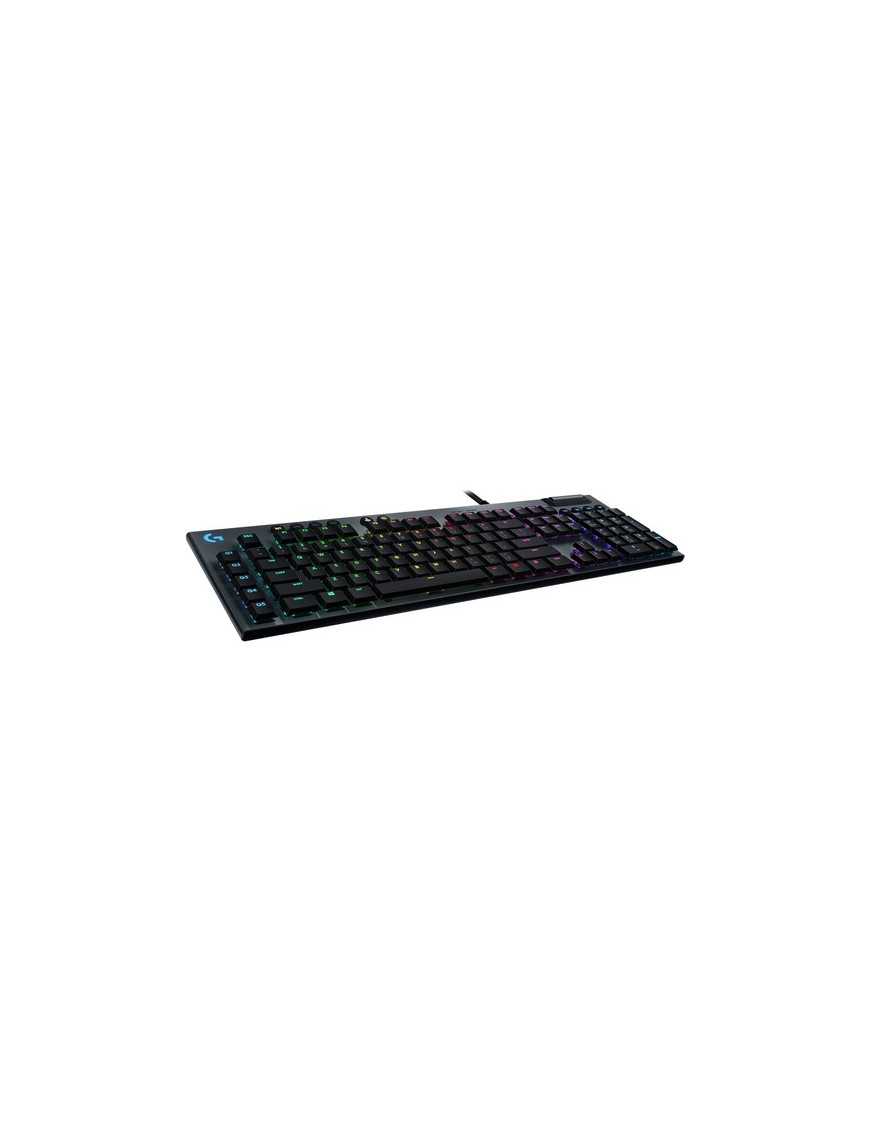 Logitech G815 LIGHTSYNC RGB Mechanical Gaming Keyboard with Low Profile GL Linear key switch, 5 programmable G-keys,USB Passthro