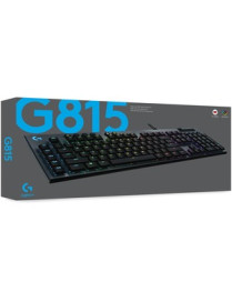 Logitech G815 LIGHTSYNC RGB Mechanical Gaming Keyboard with Low Profile GL Linear key switch, 5 programmable G-keys,USB Passthro