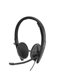 EPOS | SENNHEISER SC 165 USB Headset - Stereo - USB, Mini-phone (3.5mm) - Wired - 20 Hz - 20 kHz - Over-the-head - Binaural - Su