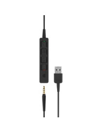 EPOS | SENNHEISER SC 165 USB Headset - Stereo - USB, Mini-phone (3.5mm) - Wired - 20 Hz - 20 kHz - Over-the-head - Binaural - Su