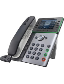 Polycom Poly Edge E320 IP Phone - Corded - Corded - NFC, Bluetooth - Desktop, Wall Mountable - VoIP - 2 x Network (RJ-45) - PoE 