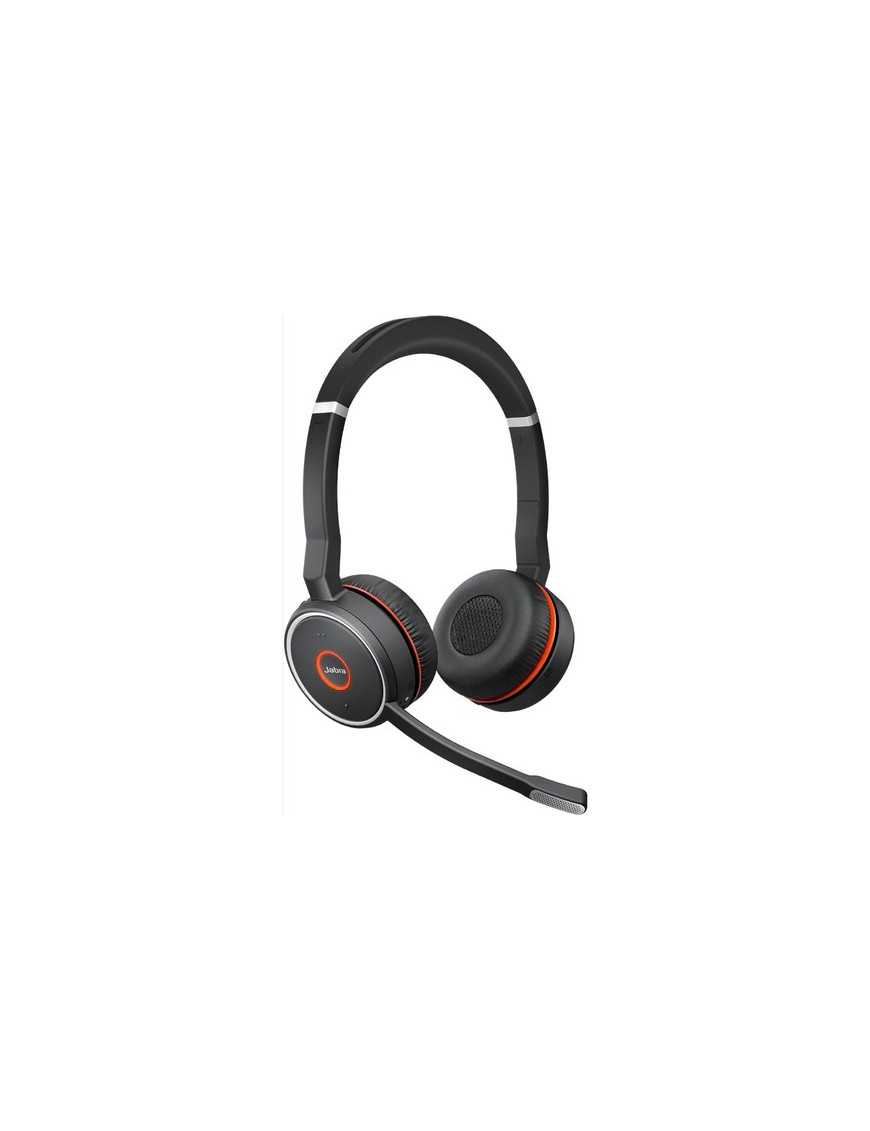 Jabra - Gn Us Jabra Evolve 75 Headset - Wireless - Bluetooth - 98.4 ft - 20 Hz - 20 kHz - On-ear - Binaural - Ear-cup - Noise Ca