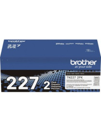 Brother TN227 Original High Yield Laser Toner Cartridge - Twin-pack - Black - 2 / Box - 3000 Pages Black (Per Cartridge)