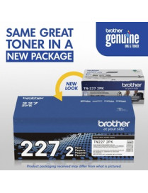 Brother TN227 Original High Yield Laser Toner Cartridge - Twin-pack - Black - 2 / Box - 3000 Pages Black (Per Cartridge)