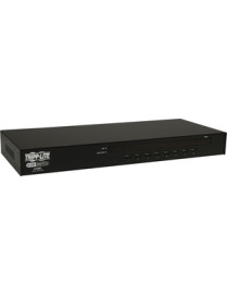 Tripp Lite 8-Port 1U Rackmount USB/PS2 KVM Switch - Steel Housing - 8 x 1 - 8 x HD-15 - 1U - Rack-mountable