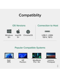 Plugable Docking Station - USB Type C - USB Type-C - HDMI - Wired