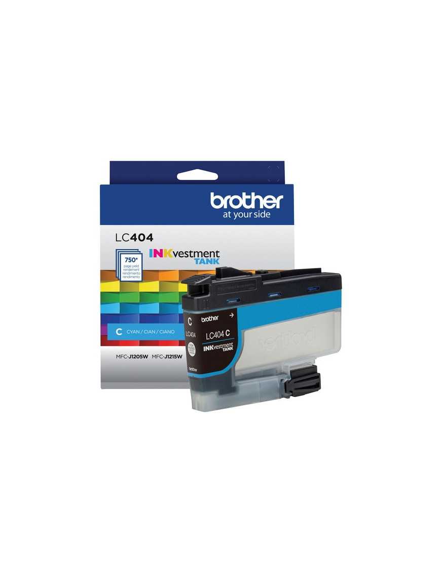 Brother INKvestment LC404C Original Standard Yield Inkjet Ink Cartridge - Single Pack - Cyan - 1 Each - 750 Pages