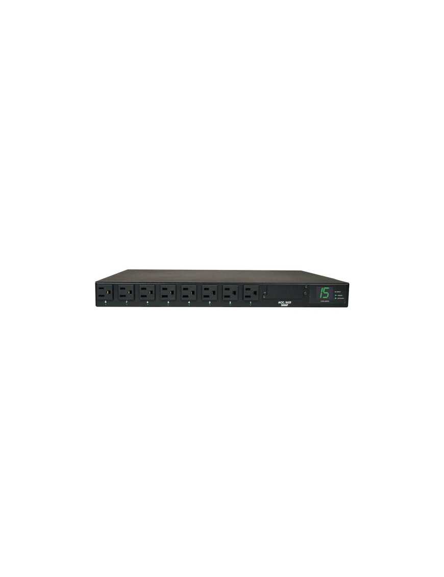 Tripp Lite PDUMH15AT PDU Metered ATS 120V 15A 8 Outlet - 8 x NEMA 5-15R - 1.8kVA - 1U Rack-mountable