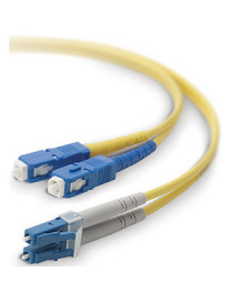 Belkin Fiber Optic Duplex Patch Cable - LC Male - SC Male - 10m - Yellow