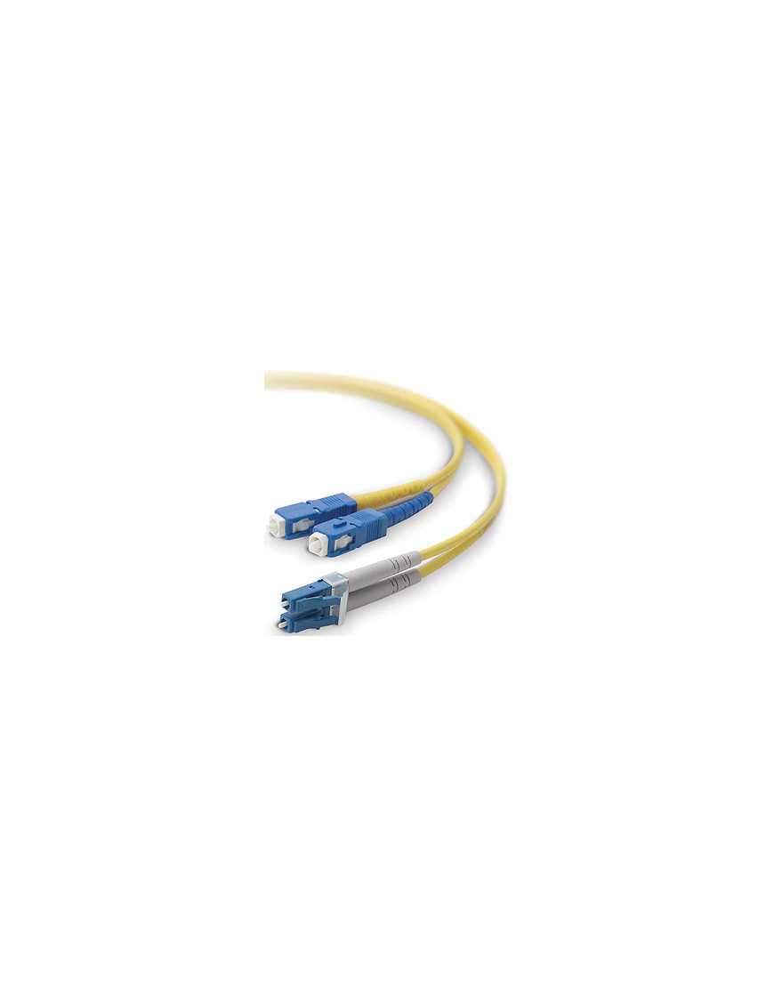 Belkin Fiber Optic Duplex Patch Cable - LC Male - SC Male - 10m - Yellow