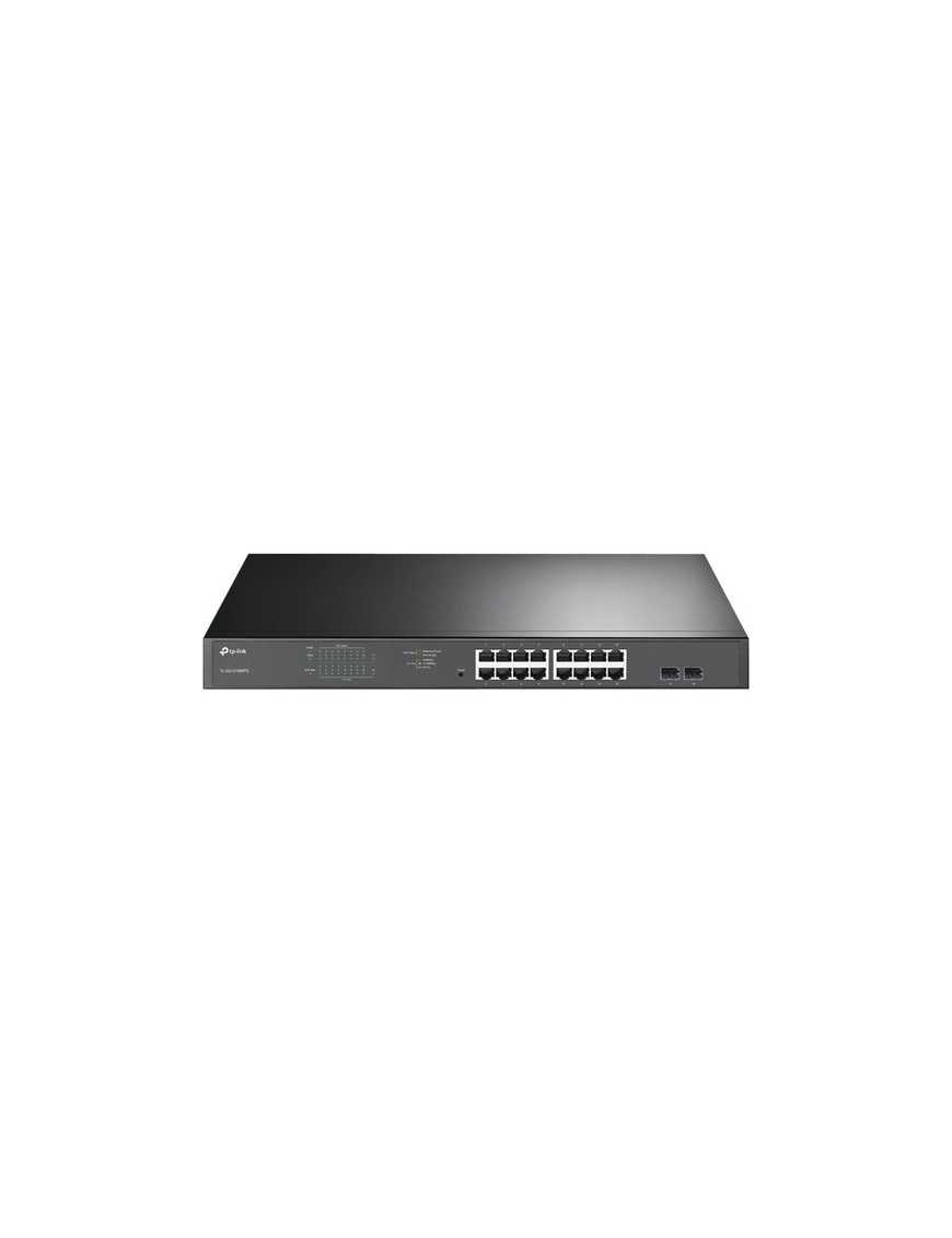 Tp Link TP-Link JetStream 16-Port Gigabit Easy Smart PoE/PoE+ Switch - 16 Ports - Manageable - Gigabit Ethernet - 1000Base-T, 10