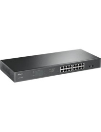 Tp Link TP-Link JetStream 16-Port Gigabit Easy Smart PoE/PoE+ Switch - 16 Ports - Manageable - Gigabit Ethernet - 1000Base-T, 10