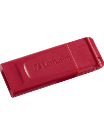 Verbatim Microban Store 'n' Go USB Flash Drive - 128 GB - USB 2.0 Type A - Red - Lifetime Warranty - 1 Each