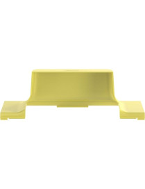 Panduit FiberRunner® Cover for Spill-Over Junction, 6x4, Yellow - Yellow - 1 - Polycarbonate