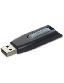 Verbatim Microban 128GB Store 'n' Go V3 USB 3.2 Gen 1 Flash Drive - Gray - 128 GB - USB 3.1 (Gen 1) Type A, USB 3.2 (Gen 1) Type