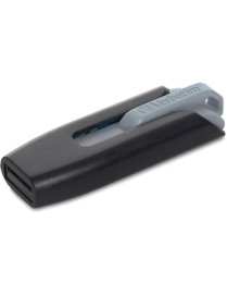 Verbatim Microban 128GB Store 'n' Go V3 USB 3.2 Gen 1 Flash Drive - Gray - 128 GB - USB 3.1 (Gen 1) Type A, USB 3.2 (Gen 1) Type