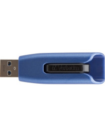 Verbatim 128GB Store 'n' Go V3 Max USB 3.0 Flash Drive - Blue - 128 GB - USB 3.0 - 175 MB/s Read Speed - 80 MB/s Write Speed - B