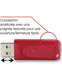 Verbatim Store 'n' Go USB Flash Drive - 16 GB - USB 2.0 - Red - Lifetime Warranty - 1 Each