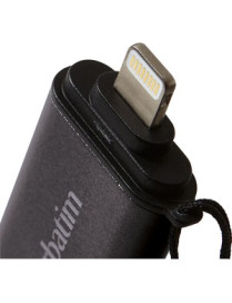 Verbatim USB 3.0 for Apple Lighting Devices - 32 GB - Lightning, USB 3.2 (Gen 1) Type A - Graphite - Lifetime Warranty - 1 Each