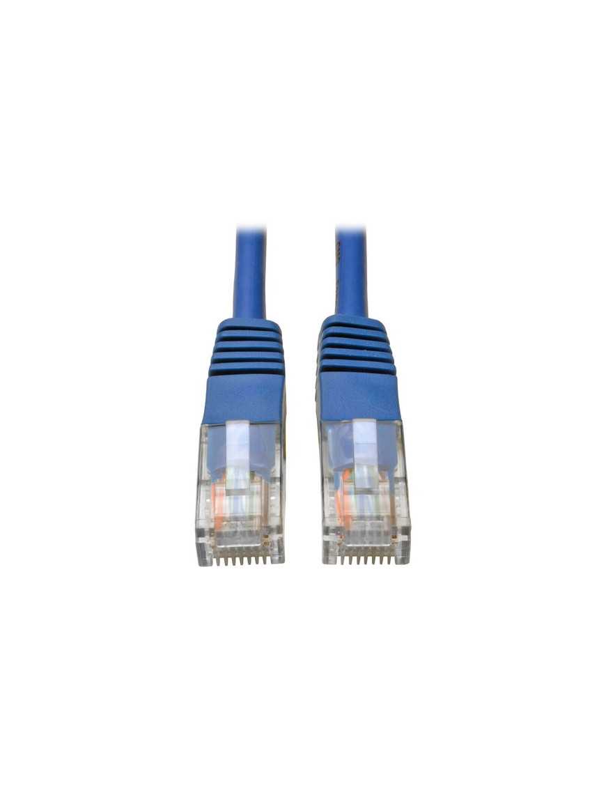 Tripp Lite 50-ft. Cat5e 350MHz Molded Cable (RJ45 M/M) - Blue - 50 ft Category 5e Network Cable for Network Device - First End: 