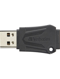 Verbatim 64GB ToughMAX USB Flash Drive - 64 GB - USB 2.0 - Black - Lifetime Warranty - 1 Each