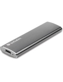 Verbatim Vx500 480 GB Solid State Drive - External - Graphite - Notebook Device Supported - USB 3.1 Type C - 500 MB/s Maximum Re