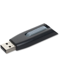 Verbatim Microban Store 'n' Go V3 USB Drive - 64 GB - USB 3.2 (Gen 1) Type A - 80 MB/s Read Speed - 25 MB/s Write Speed - Black,