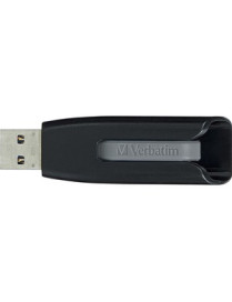 Verbatim Microban Store 'n' Go V3 USB Drive - 64 GB - USB 3.2 (Gen 1) Type A - 80 MB/s Read Speed - 25 MB/s Write Speed - Black,