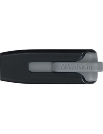 Verbatim Microban Store 'n' Go V3 USB Drive - 64 GB - USB 3.2 (Gen 1) Type A - 80 MB/s Read Speed - 25 MB/s Write Speed - Black,