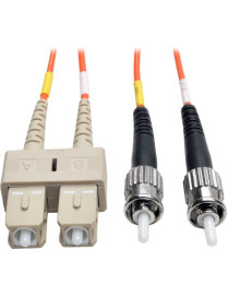 Tripp Lite Fiber Optic Duplex Patch Cable - SC Male - ST Male - 2m - Orange