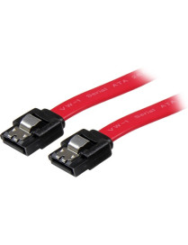 StarTech.com 6in Latching SATA Cable - SATA - SATA - 6 - Red