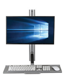 Tripp Lite WorkWise WWSS1327RWTC Wall Mount for Workstation, Thin Client, Keyboard, Monitor, Flat Panel Display, TV - Black, Sil