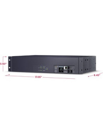 Cyber Power CyberPower Metered ATS PDU PDU44003 17-Outlets PDU - Metered - NEMA L5-30P - 16 x NEMA 5-20R, 1 x NEMA L5-30R - 120 