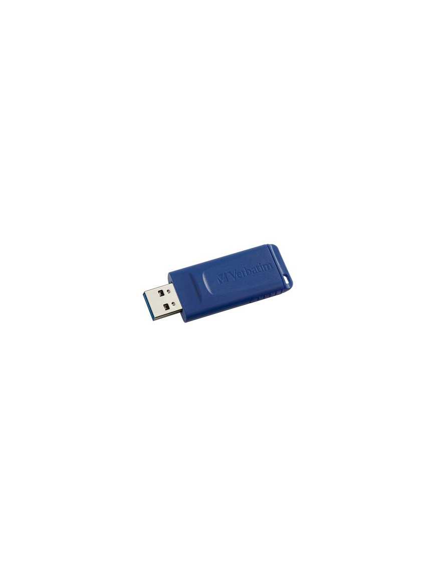 Verbatim 32GB USB Flash Drive - Blue - 32 GB - USB 2.0 Type A - Blue - 5 Year Warranty - 1 Each