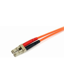 StarTech.com 2m Fiber Optic Cable - Multimode Duplex 62.5/125 - LSZH - LC/ST - OM1 - LC to ST Fiber Patch Cable - Connect fiber 