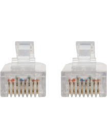 Tripp Lite Cat6 UTP Patch Cable (RJ45) - M/M, Gigabit, Snagless, Molded, Slim, Blue, 8 in. - 8" Category 6 Network Cable for Swi