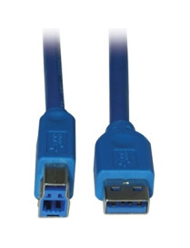 Tripp Lite USB 3.0 AB M/M Cable - 15 ft USB Data Transfer Cable - First End: 1 x USB 3.0 Type A - Male - Second End: 1 x USB 3.0