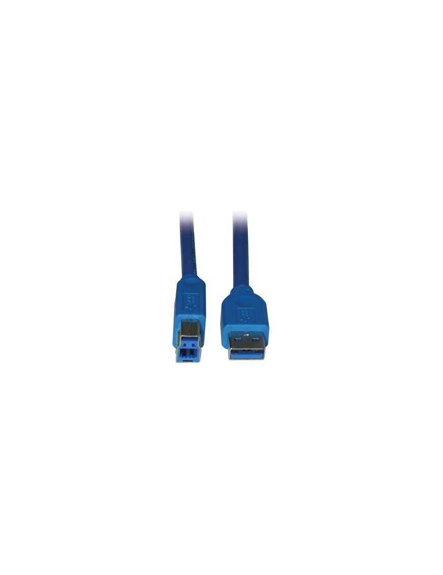 Tripp Lite USB 3.0 AB M/M Cable - 15 ft USB Data Transfer Cable - First End: 1 x USB 3.0 Type A - Male - Second End: 1 x USB 3.0