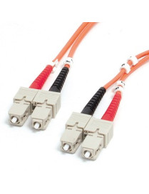 StarTech.com 1m Fiber Optic Cable - Multimode Duplex 62.5/125 - LSZH - SC/SC - OM1 - SC to SC Fiber Patch Cable - Connect fiber 