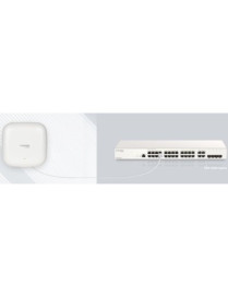 D Link D-Link Nuclias DBA-X1230P 802.11ax 1.76 Gbit/s Wireless Access Point - 2.40 GHz, 5 GHz - MIMO Technology - 2 x Network (R