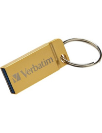 Verbatim 16GB Metal Executive USB 3.0 Flash Drive - Gold - 16 GB - USB 3.0 - Gold - Lifetime Warranty - 1 Each - TAA Compliant